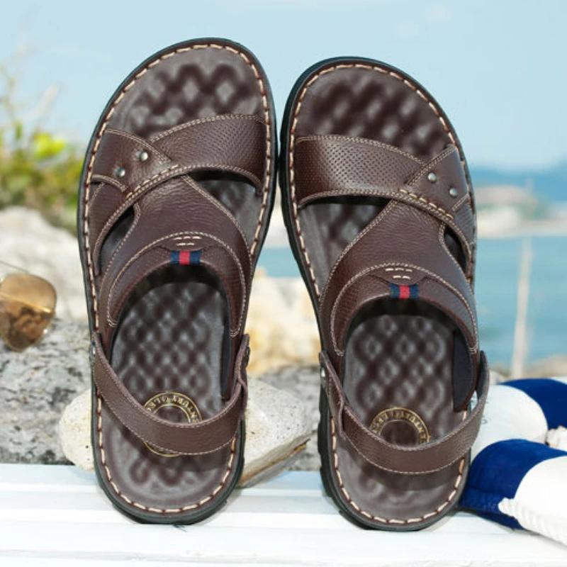 Indoor Beach Slippers Male Shoe Casual Men's Sandal Open Cheap Clearance Korean Style Summer Sale Color Wholesale Luxury H V 39