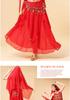 Adult Indian Belly Dance Costume & Skirt Set for Xinjiang Ethnic Dance Performance