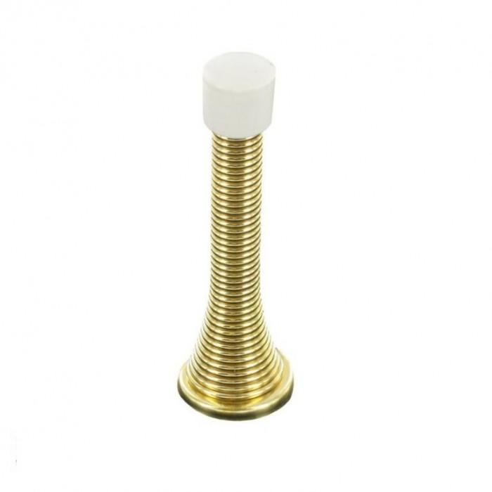 Securpak Brass Plated Spring Door Stop (Pack of 10)