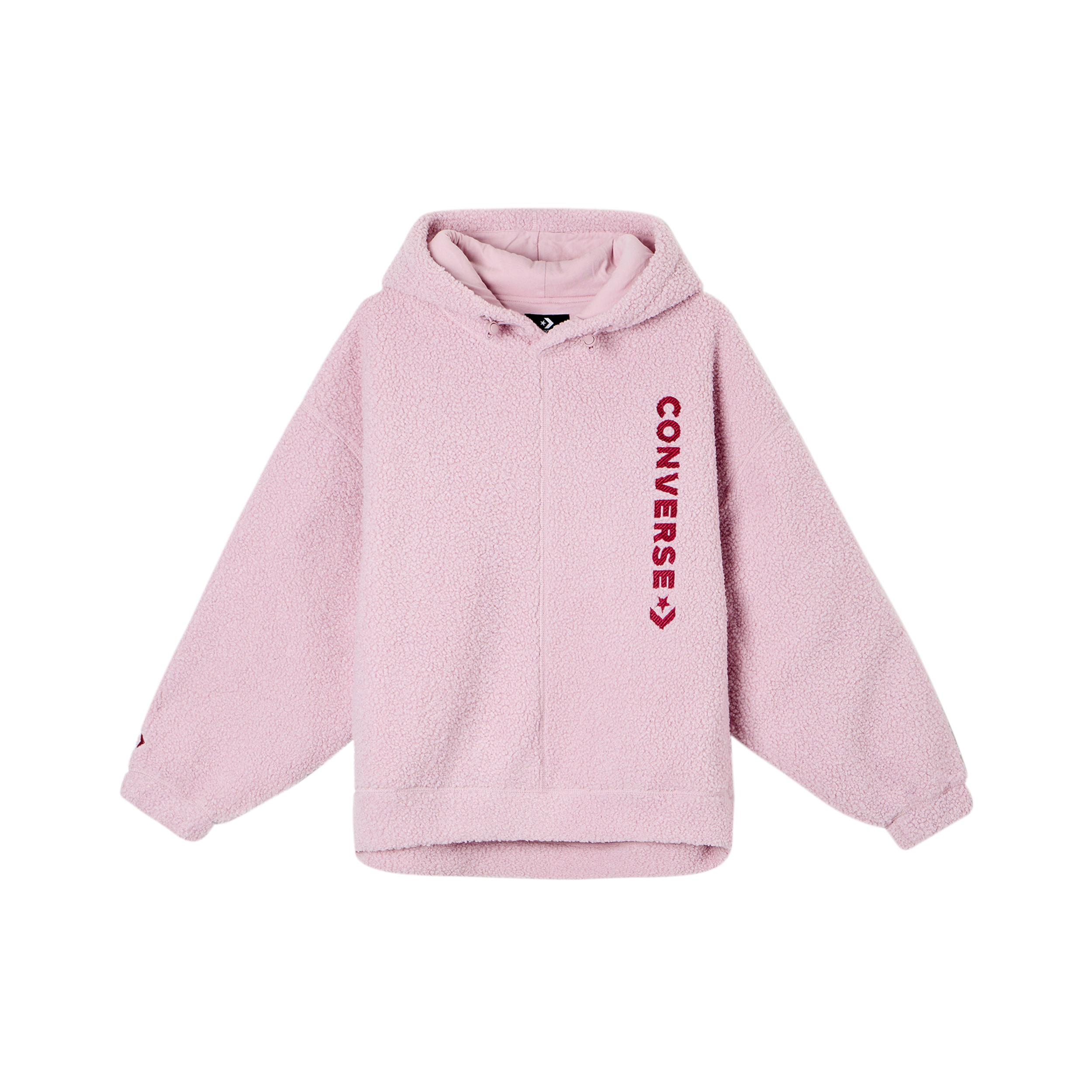 

New Converse Sweatshirt Women s Pink 10025679-A03 S
