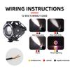 1/2x Angel eye Mini U7 Headlights Motorcycle LED RGB Spotlight Fog lamp High low beams moto Headlamps lens scooter Driving light