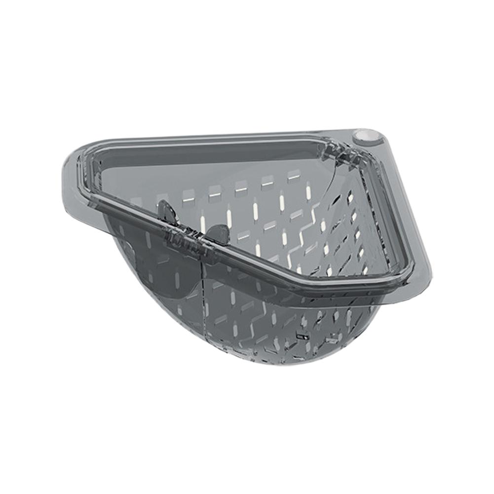 Separate Anti-leak Sink Drain Basket Filter Magnetic Food Strainer Magnetic Triangular Drain Rack Kitchen Sink Strainer Basket серый