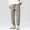 Outdoor Sports Spliced Sweatpants with Drawstring and Leg Binding Tapered Men's Casual Pants
