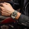 POEDAGAR Automatic Mechanical Watch Men Tourbillon Skeleton Wristwatch Calendar Week Display Leather Strap