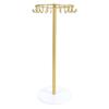 Necklace Holder Metal Necklace Display Wood Base with 22 Hooks Jewelry   Home Decoration for Women