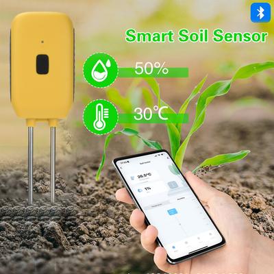 Bluetooth Tuya Soil Tester Temp Moisture Meter Smart Plant Water Sensor Thermohygrometer Data Logger for Gardening Potted