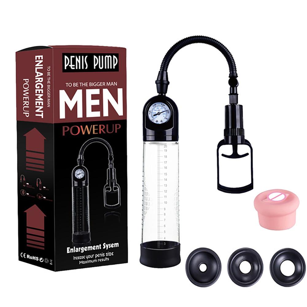 Penis Pump Vacuum Extender Big Dick Enhancement Erotic Masturbation Adult Sexy Male Masturbator Trainer Fun Sex Toys For Men