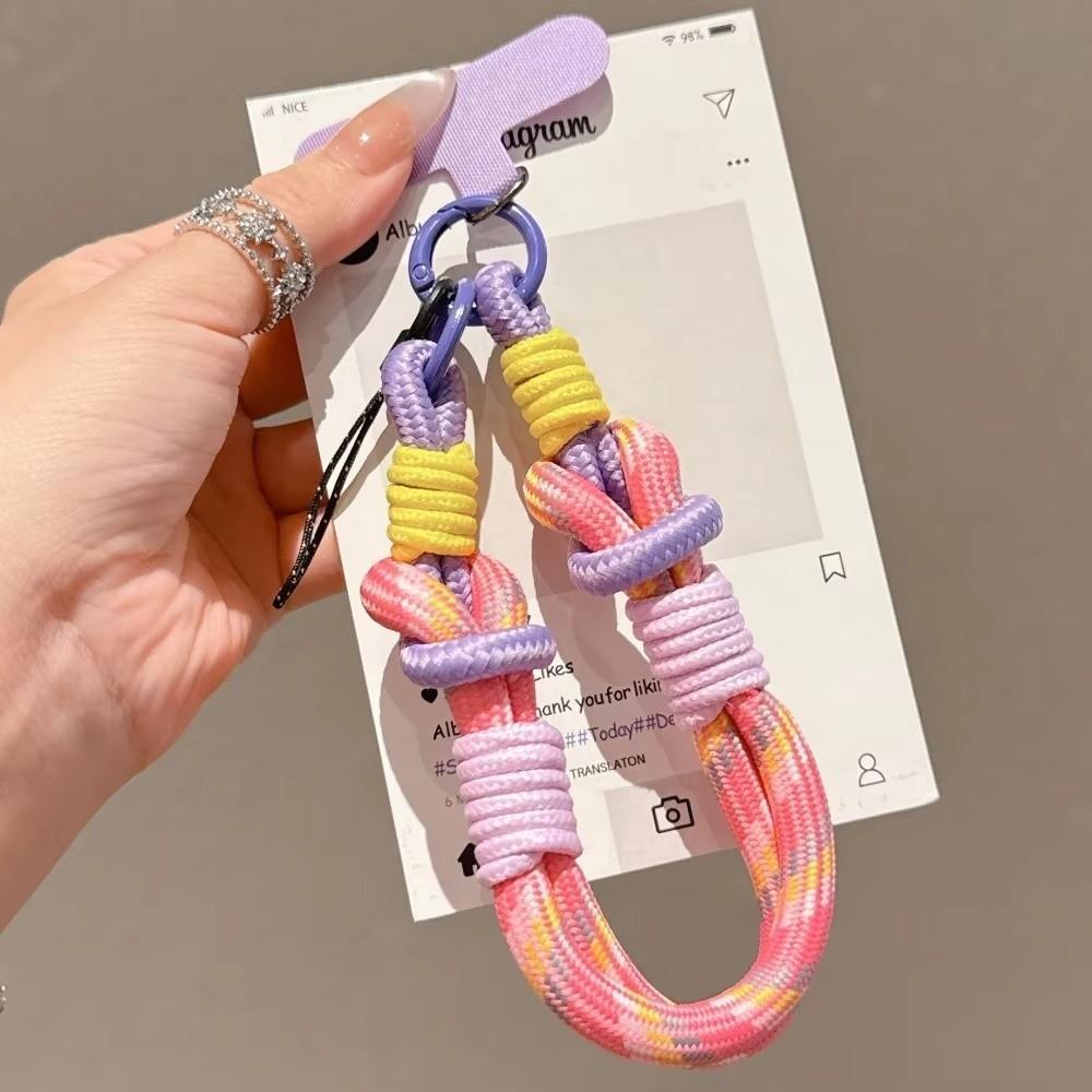 Removable Mobile Phone Lanyard Adjustable Phone Lanyard Strap New Braided Hand Rope  Women