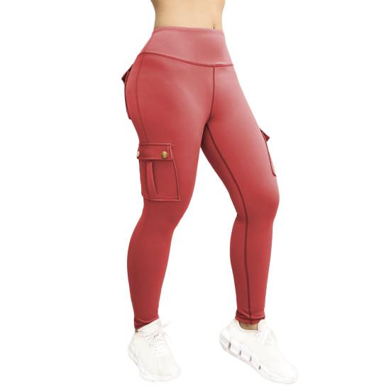 Dámské Sportovní kalhoty Kalhoty na jógu Slim Fit Vysoký pas Elastické Rychleschnoucí Úzké Měkké Prodyšné Jednobarevné Kapsy Dámské kalhoty na jogging