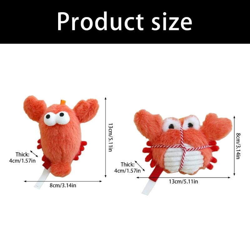 Crabs/Lobster Design Cats Chew Toy with Catmint And Jingling Bells For Fun Indoor Activity And Boredom Cats Engagement