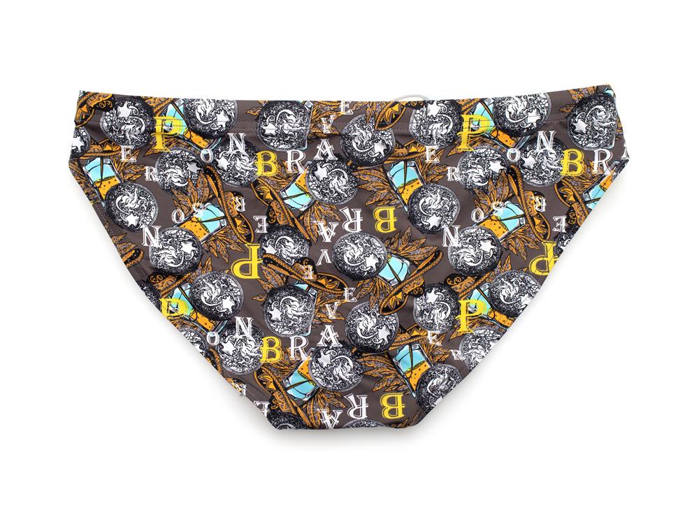BRAVE PERSON Fearless Captain Men's Triangle Bikini Swim Briefs