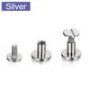 STONEGO 10PCS Leather Tool Double Cap Belt Leather Screws Studs Decorative Copper Rivets Metal Craft Double Sided Stonego Tools