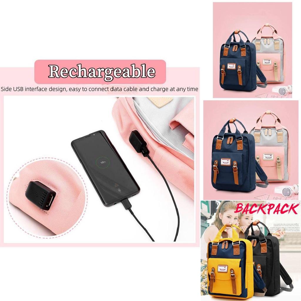 Unisex Nylon Backpack With Soft Handle And Interior Slot Pocket Perfect For School