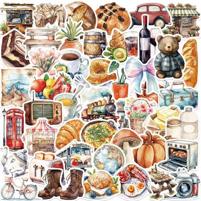 50Pcs Αυτοκόλλητα Graffiti Long Holiday Life Cartoon Notebook κιθάρας Αποσκευές DIY Αδιάβροχα αυτοκόλλητα