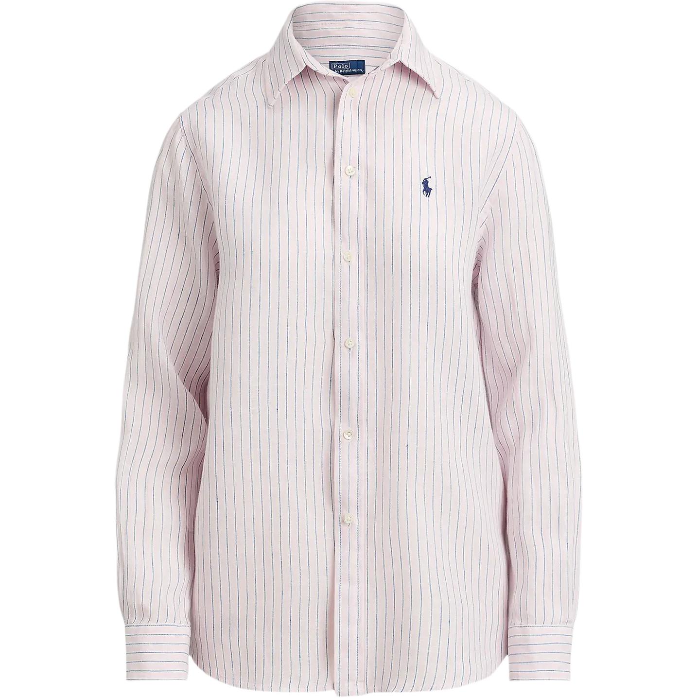 

Polo Ralph Lauren Striped Logo Single-Breasted Long Sleeve Shirt Women shirts 211A96158-011 M