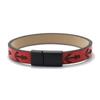 Alloy Handmade Leather Bracelet Men Printed Anchor Braslet Magnet Clasp Vintage Sports Wrist Guard Jewelry Gift Homme Pulsera