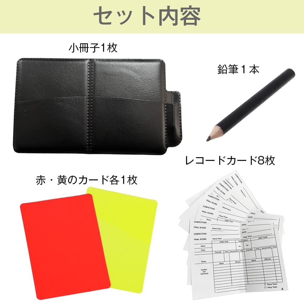 Referee Supplies Set, Warning Cards, Red and Yellow Cards, 6