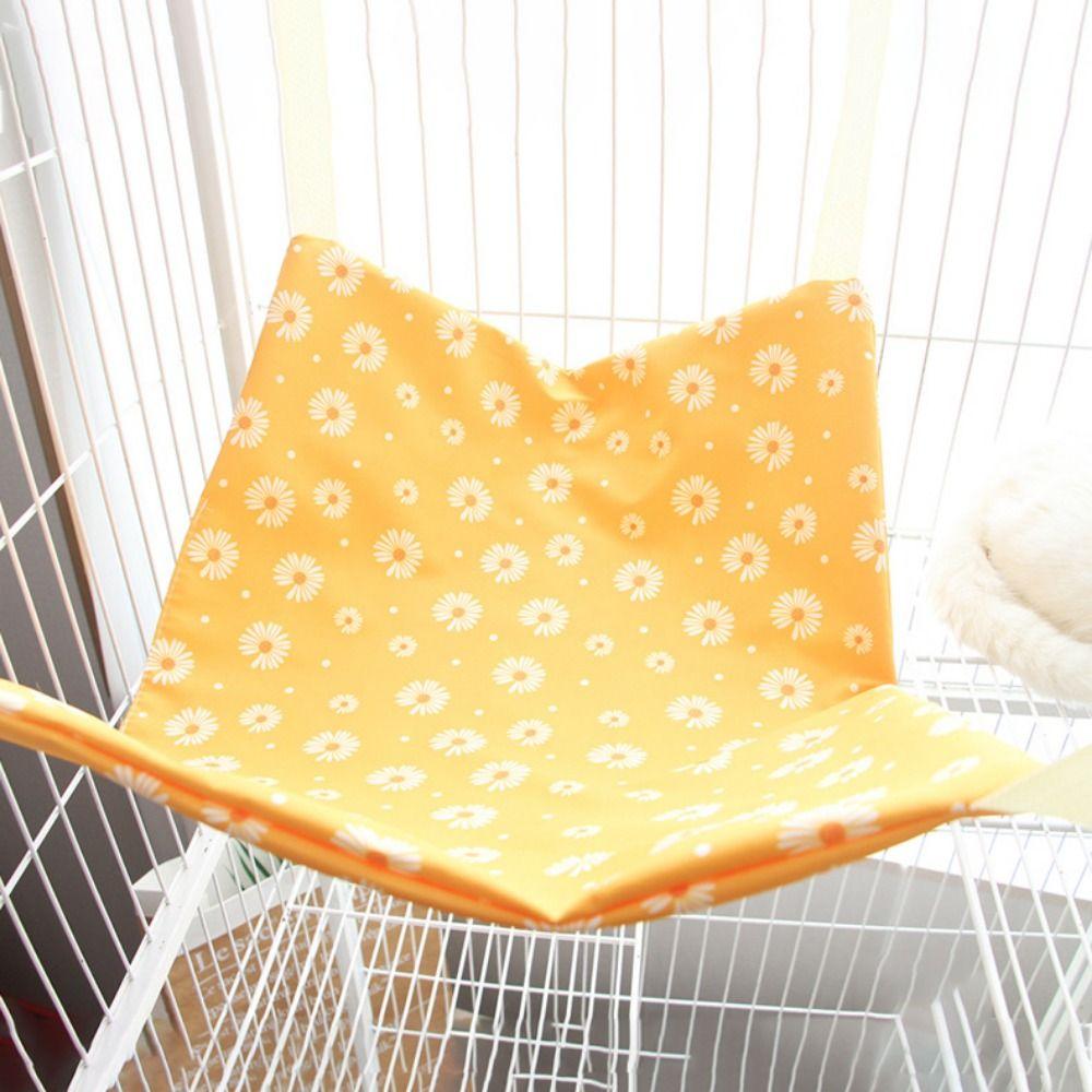 Breathable Pet Cage Hammock Soft Cat Swinging Nest Cute Kitten Cage Hanging Bed  For Four Seasons