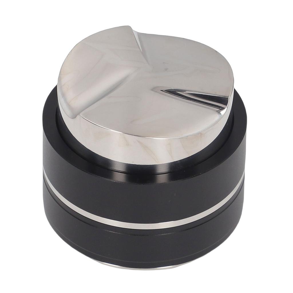 51mm Coffee Distributor Tamper Gravity Distribution Tool Coffee Leveler with 3 Slope Stainless Steel Base Black
