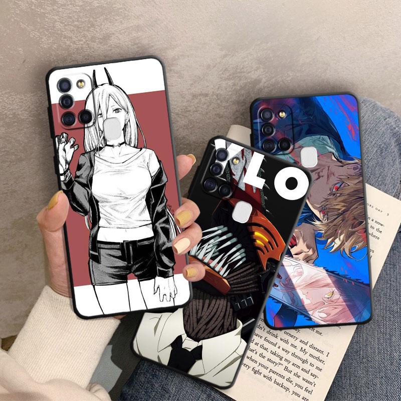 Back Tpu Soft Case For Samsung Galaxy A50 A03s A04s A10s A03 Core A04 A02s A10 A20e A70 A40 A02 A01 Chainsaw Man Anime Cover