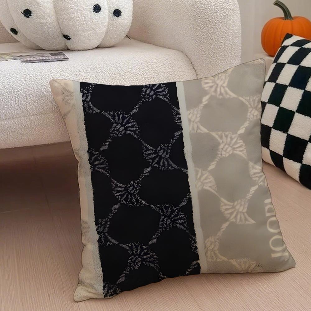 JJOOP Ljus Lyx Mode Soffkuddeöverdrag Kuddfodral Dold Knapp Hållbar Polyester Stolskudde