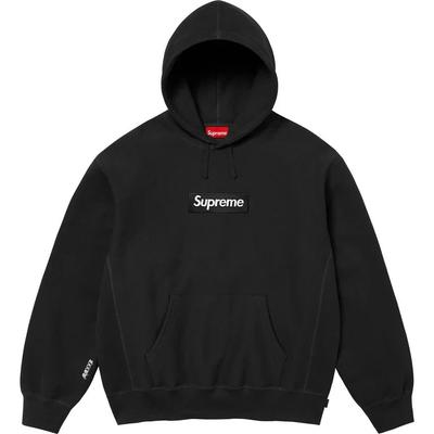 Supreme Bluza z kapturem z logo Box (25FW) czarny