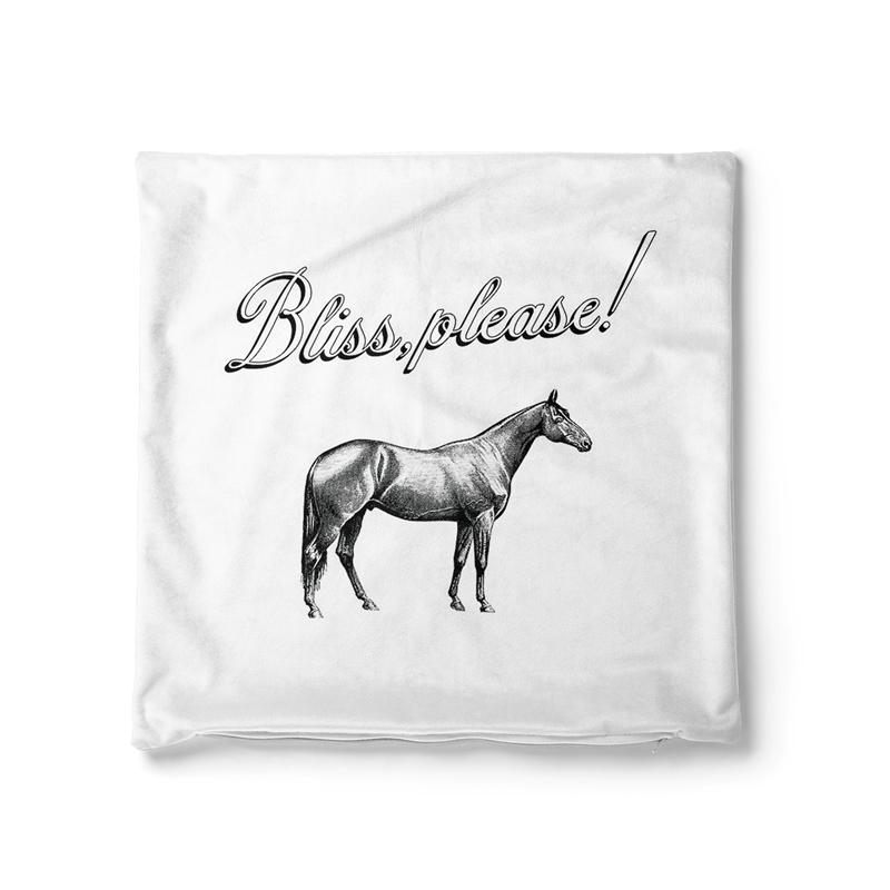 Gaslight Gatekeep Girlboss II Hands II Heaven Bliss Please with Horse Throw Pillow Covers Cushion Cases Pillowcases 45cm x 45cm