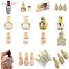 Perfume Bottling Gold Glass Mini Transparent Empty Sample Vial Essential Oil Bottles Refillable Bottles Dropper Bottles Perfume