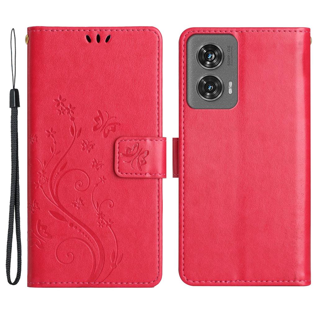 Für Motorola Edge 50 Fusion 5G Hülle PU Leder Brieftasche Handyhülle Ständer Ansicht