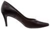 Melmo Women's Pointed Toe V-Cut Pumps 7638, Black, Size 24cm, 2E