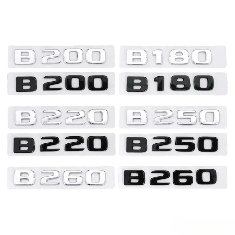 GWRA8 3D ABS Letters Decal Car Body Trunk Emblem Sticker for Mercedes Benz B180 B200 B220 B250 B260 Exterior Accessories