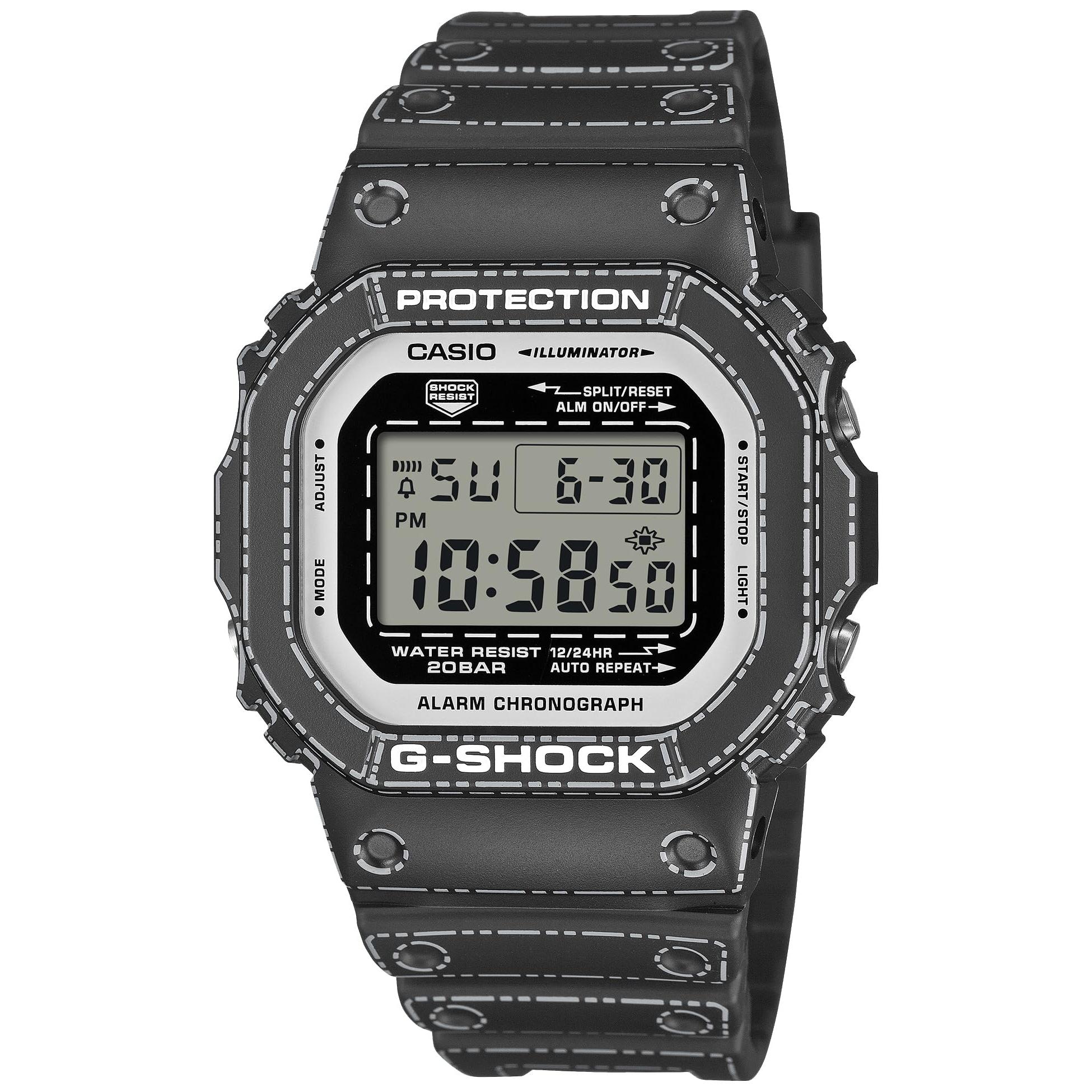 Casio Мужские часы G-Shock - Черные, Экологичный материал, Сделано в Японии, Дизайн Оригами, DW-5600RGM-1JR [Внутренняя модель]