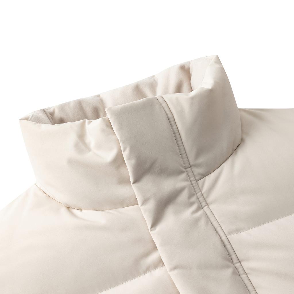 Anta Solid Color Stand Collar Zipper Versatile Casual Down Jacket Men Outerwear 952547902-3