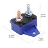 2Pieces 15A Automatic Reset Circuit Breakers Overcurrent Protectors 6-28VDC Systems Plastic Housing Mounting Wing Design