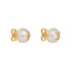 Louis Vuitton Meine Mix LV Initialen Metall Harz Perlen Ohrringe Damenohrringe Weiß M01589
