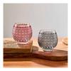 LUGUFON Kiriko Glass Rock Glass Pair Cute Kikutsunagi Pattern Dishwasher Safe in Paulownia Box for C