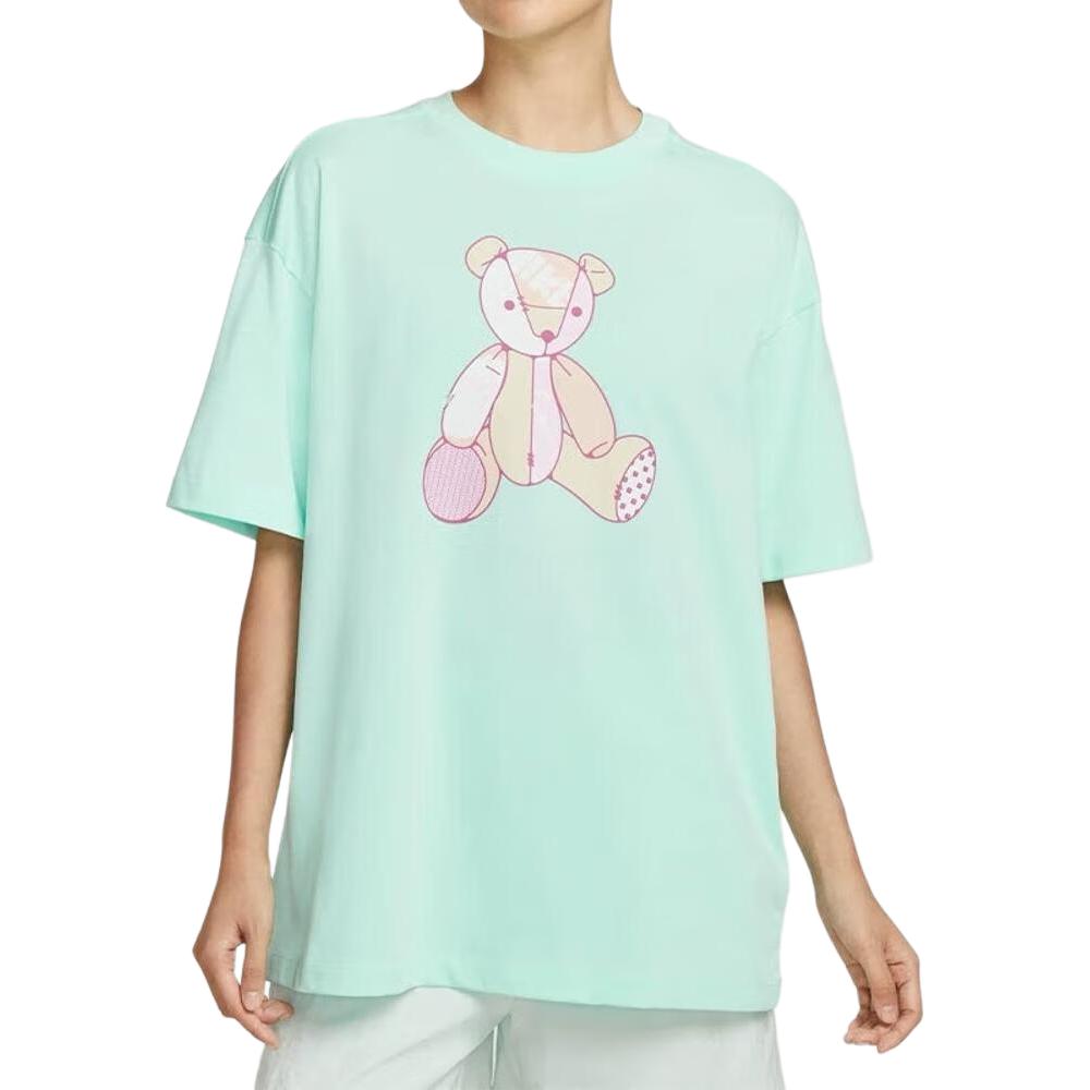 

Nike Breathable Casual Fashion Round Neck Short Sleeve Drop Shoulder T-Shirt Women Tops IM3380-353 M