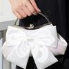 Bow flower clutch bag new women's bag dinner bag high-end dress banquet handbag shoulder messenger bag