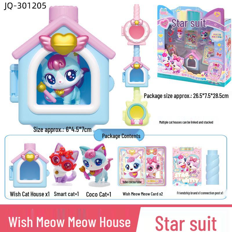 Beautiful Kitten Plush Toy Princess - Wish Meow Meow Birthday Gift for Girls