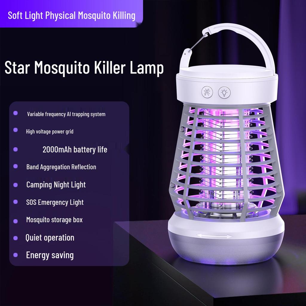 2025 Automatic Indoor/Outdoor Electric Mosquito Killer Lamp – Safe & Effective Mosquito Repellent for Home and Camping.