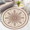 Cartoon Circular Carpet Bedroom Computer Swivel Chair Mat Children's Room Study Desk Floor Mat Silent