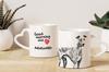 Azawakh, Tuareg Sloughi - cup with a dog, adorable cup with a heart-shaped handle, universal gift from the Art-Dog brand