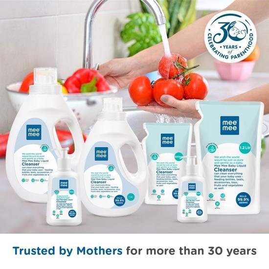 Mee Mee Anti-Bacterial Baby Liquid Cleanser (300 Ml - Bottle), Transparent (MM-1300 300ML)