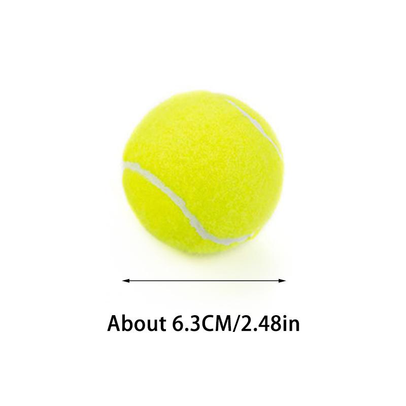 3 stycken Avancerad Träningstennisbollar-hållbara Och Mycket Elastiska-mycket Lämpliga För Nybörjare Gummibolltennis