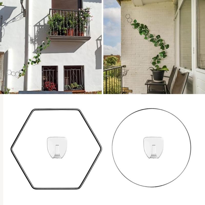 Practical Vine Climbing Lattice Small Potted Plant Metal Trellis Set Climbing Vine Support for Garden Decoration