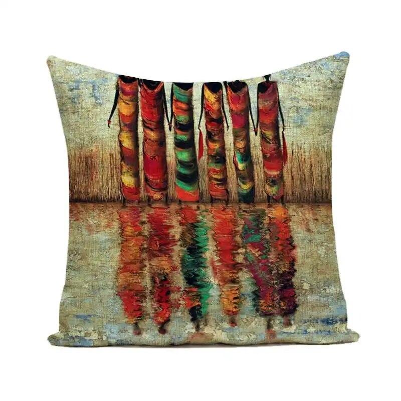 

Чехол на подушку, наволочка, акварель, африканская женщина, домашний декор для гостиной, спальни, дома 40x40cm