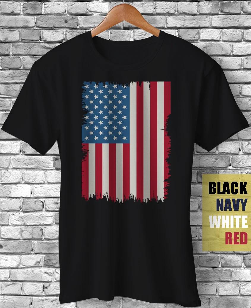 4th Of July American Flag Distressed USA Patriotic Veterans Day Gift T-Shirt XL