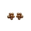 Three-Dimensional Full Pearl Flower Stud Earrings French Retro Light Luxury High Temperament Versatile Elegant Earrings