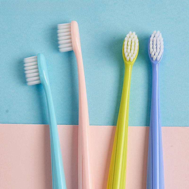 Gelivable G0008N Ultra-Fine Soft Bristle Adult Toothbrush, 4-Pack