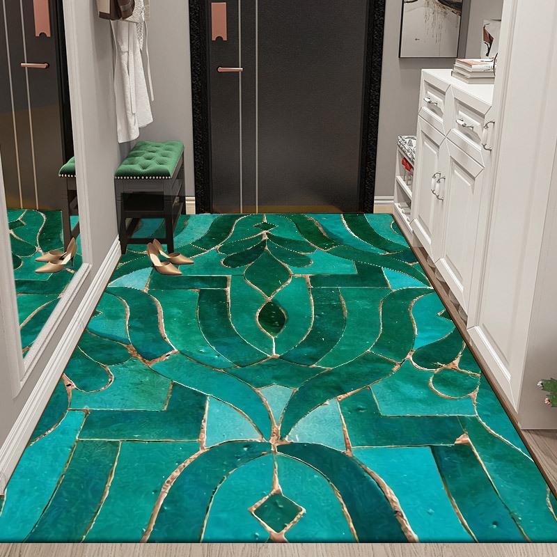 Home Floor Mat Entrance Carpet Bedroom Bedside Easy To Maintain Living Room Bathroom Simple Foot Mat